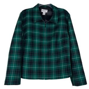 Pendleton Virgin Wool Plaid Full Zip Jacket